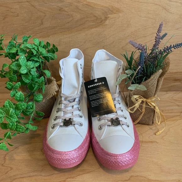 NEW Converse Miley Cyrus All Star Glitter Hi - Picture 6 of 8